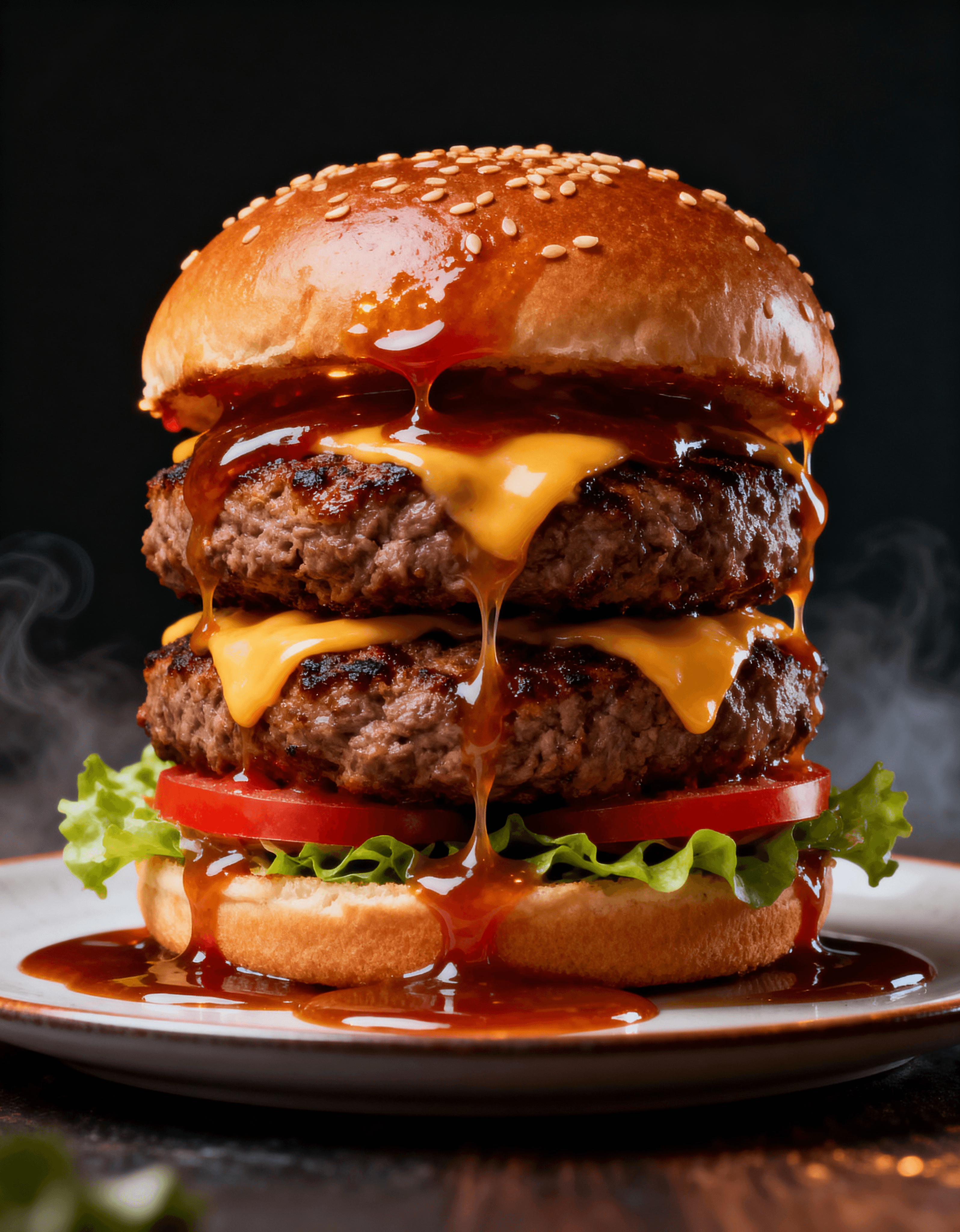 Flame-Grilled Beef Burger